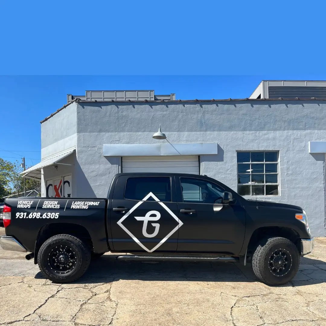 Vinyl sign work by Graphix Garage in Columbia TN