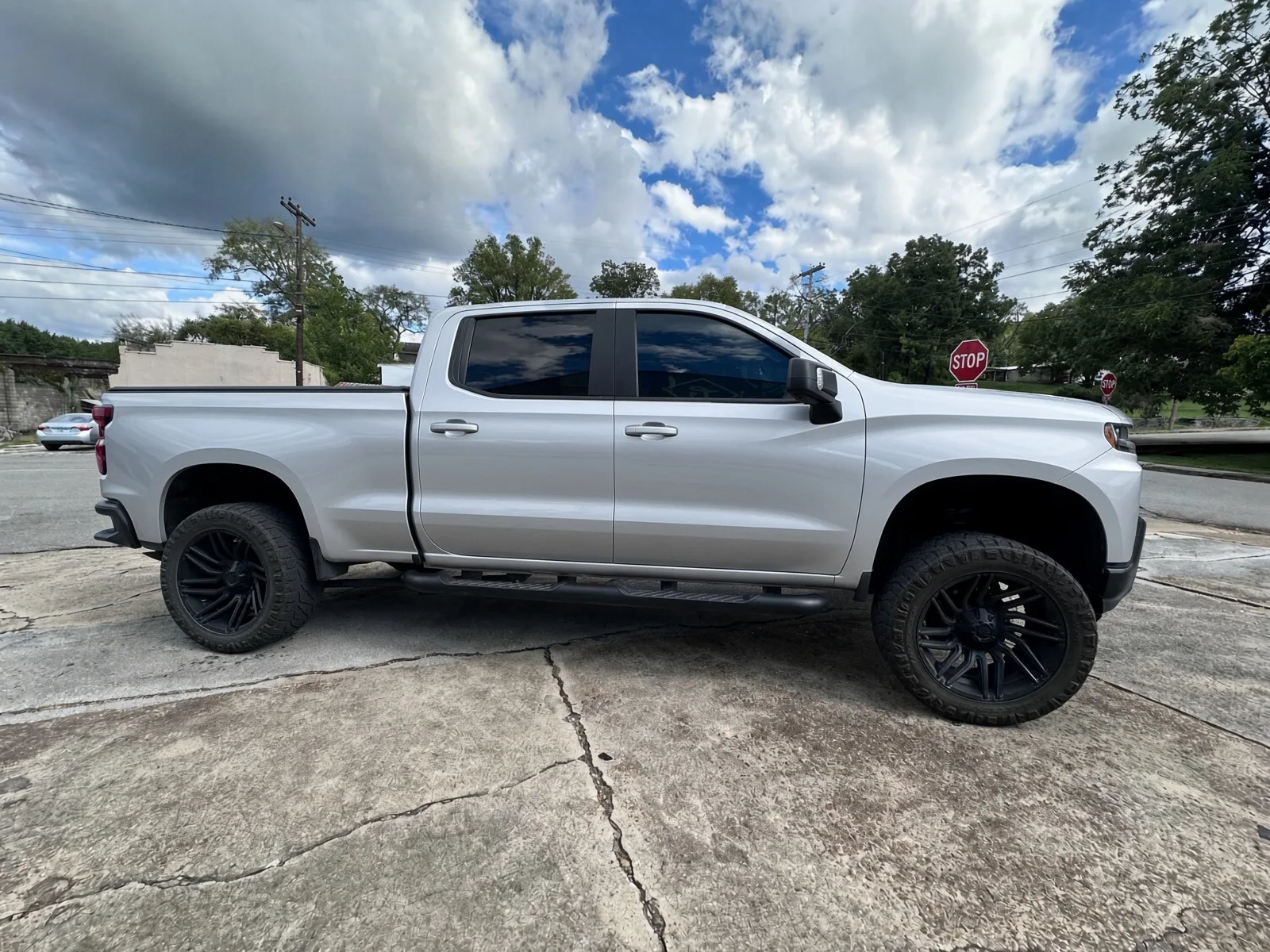 Same Silverado before Death Row wrap