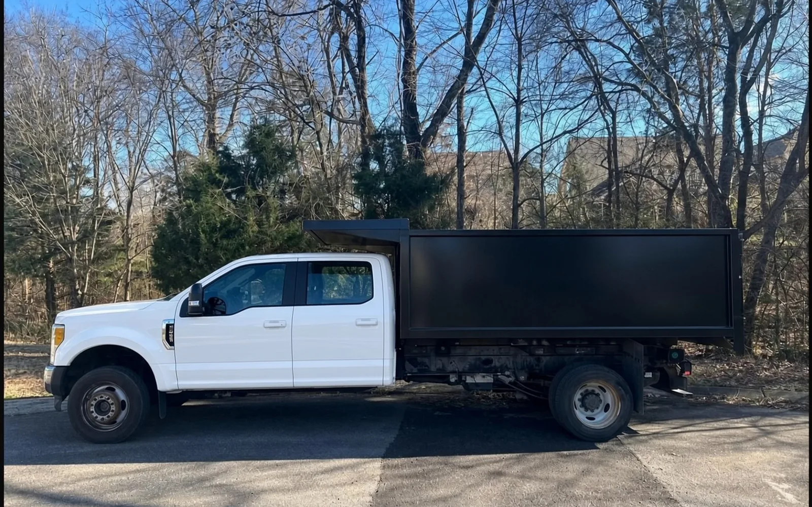 Same dump truck blank before Trash Ninja wrap