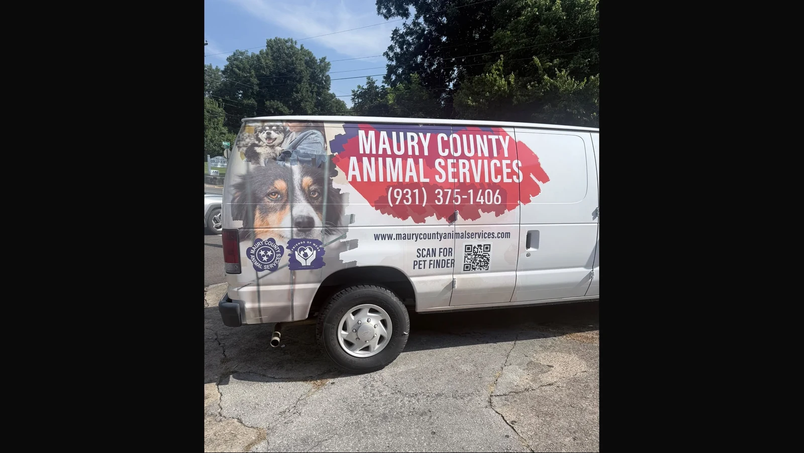 Maury County Animal Services van