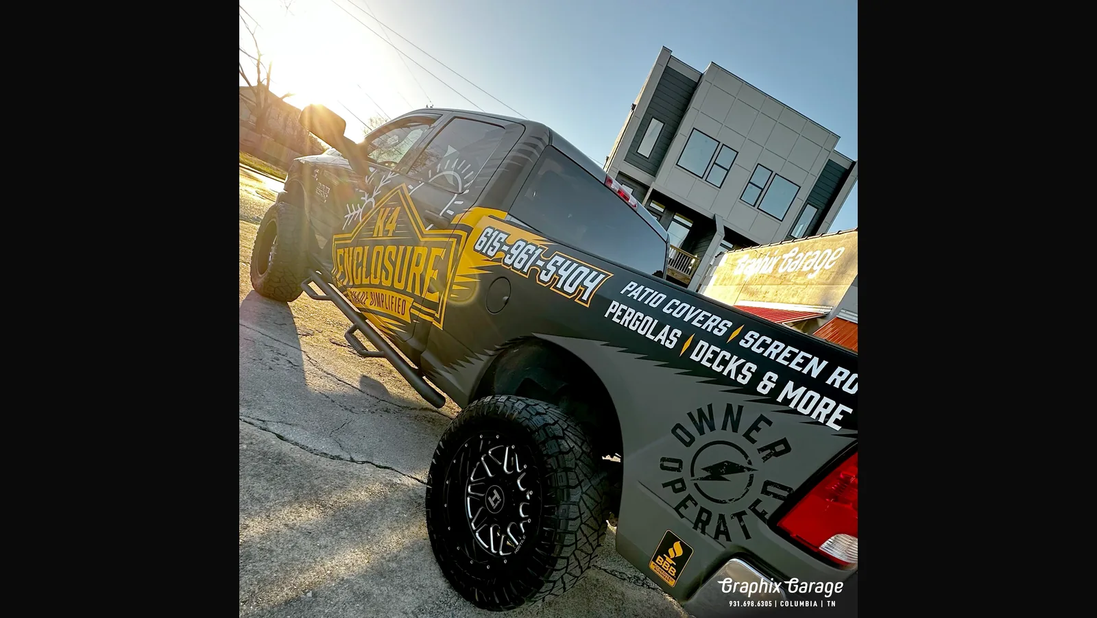 K4 Enclosure matte black RAM wrap by Graphix Garage