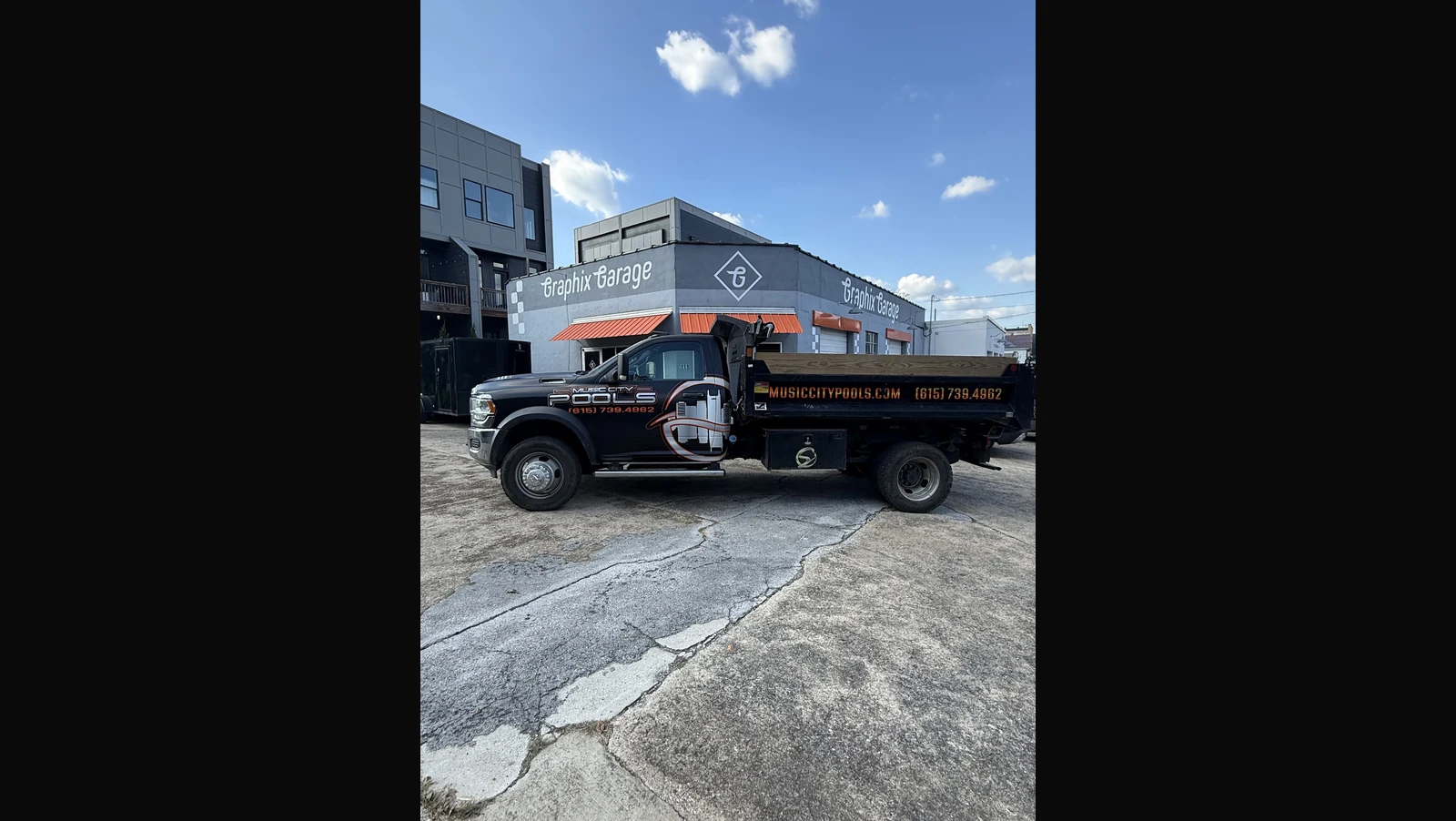 Music City Pools — Dump Truck