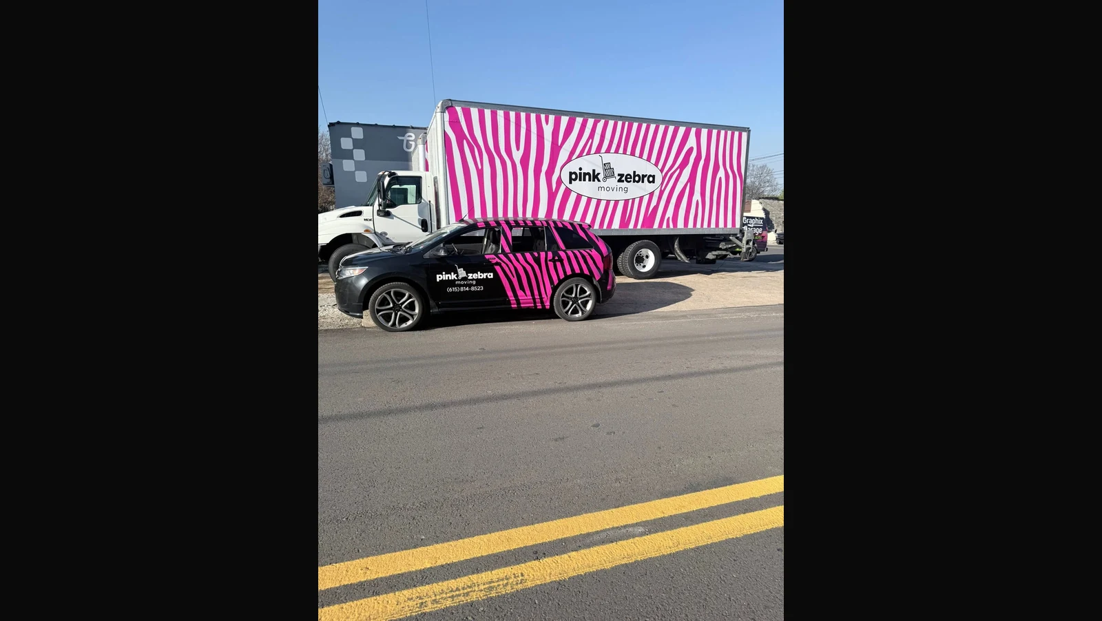 Pink Zebra Moving — Box Truck