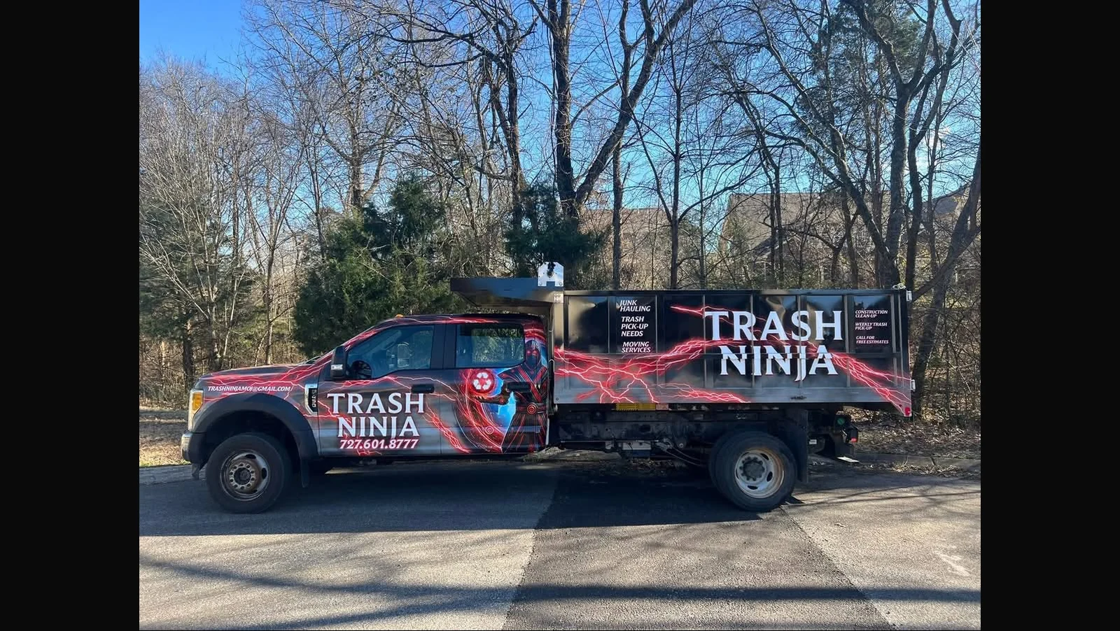 Trash Ninja truck wrap by Graphix Garage Columbia TN