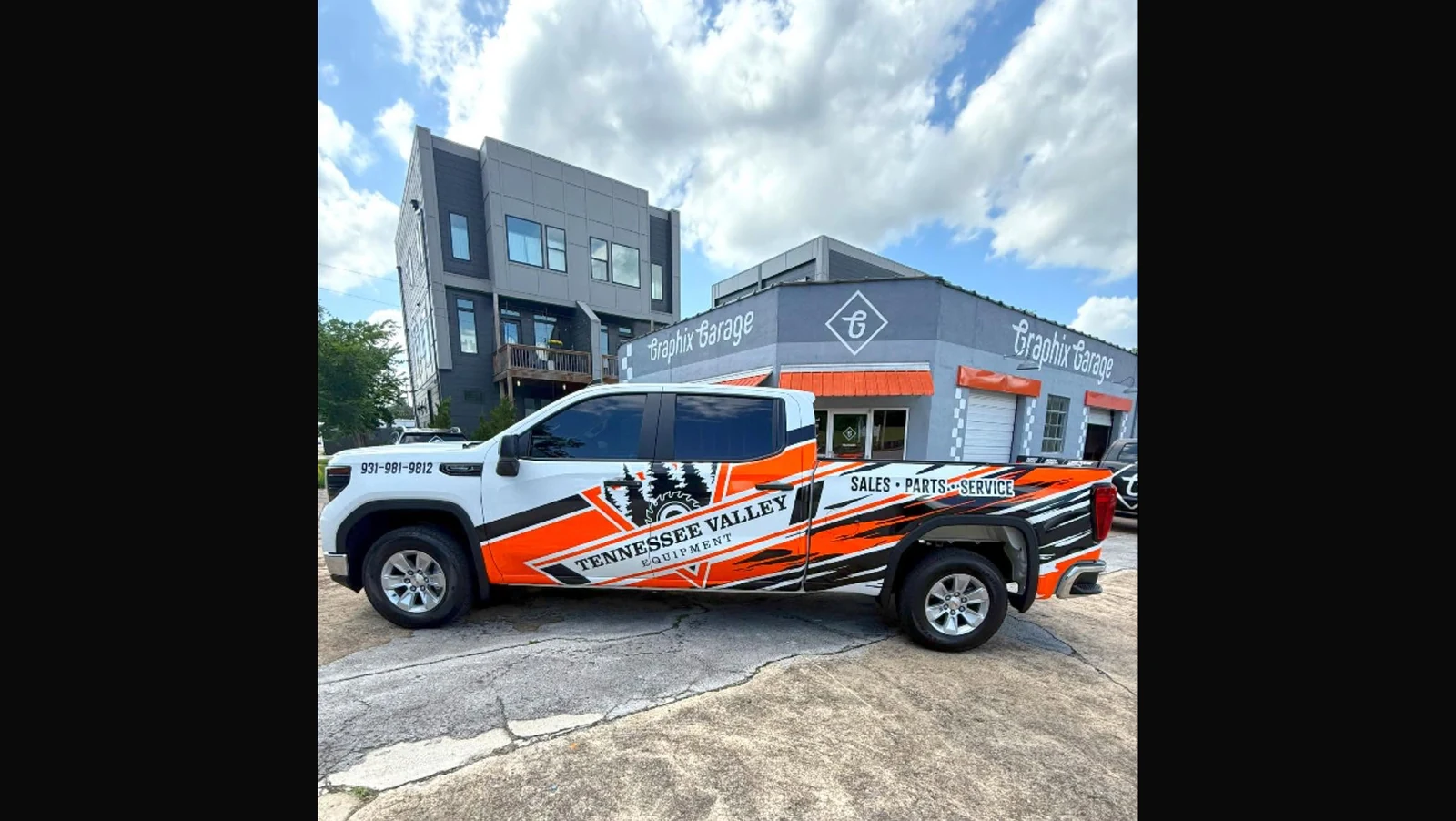 Tennessee Valley Equipment sales truck wrap