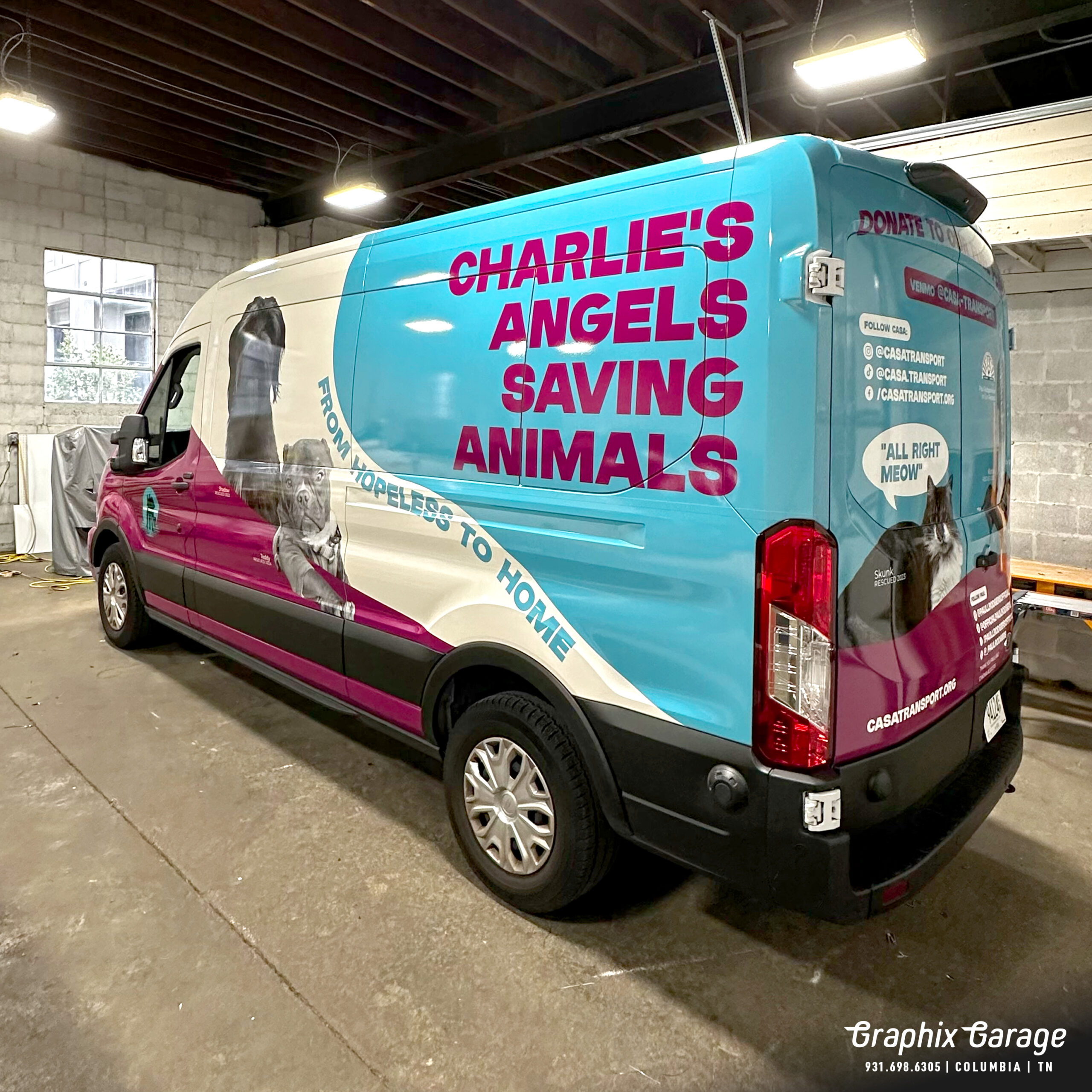 full wrap printed van advertising